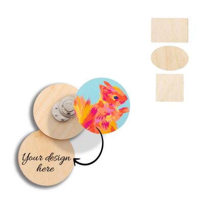 WOOBADGE - Spilla magnetica personalizzabile