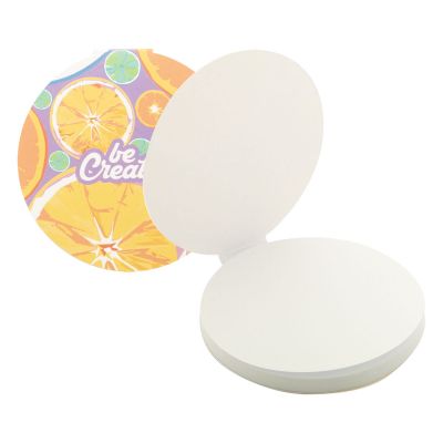 CREASTICK CIRCLE - Blocco appunti personalizzabile con fogli adesivi