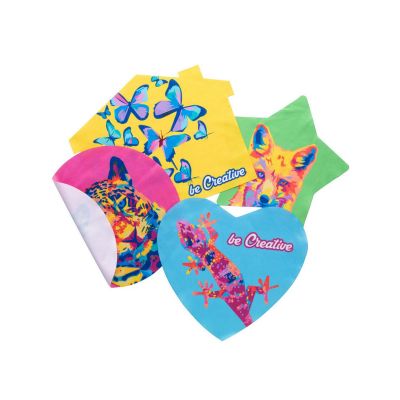 CREACLEAN RPET - Pulisci occhiali personalizzabile, forma esclusiva