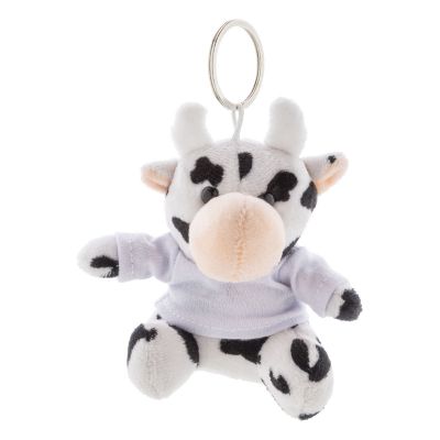 COWFOB - Portachiavi con mucca in peluche