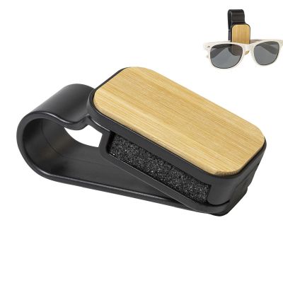 SHADESNAP - Supporto portaocchiali in rabs per visiera parasole auto