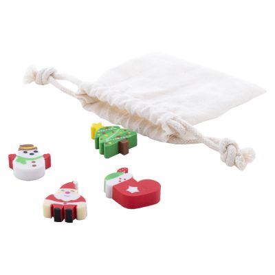 SOMMAROY - Set gomme da cancellare a tema natalizio