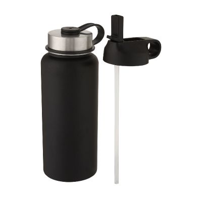 SUPRA - Borraccia sportiva da 1l con isolamento sottovuoto in rame con 2 coperchi