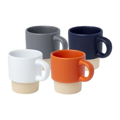 OLYMPIA - Tazza per caffè espresso impilabile con fondo in argilla da 130 ml