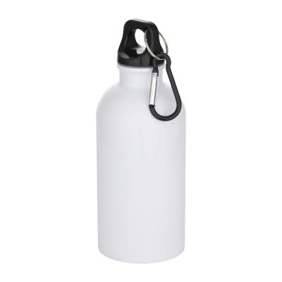 STEELBOTTLE 400 - Borraccia da 400 ml in acciaio inossidabile certificato RCS a parete singola adatta per stampa a sublimazione con moschettone
