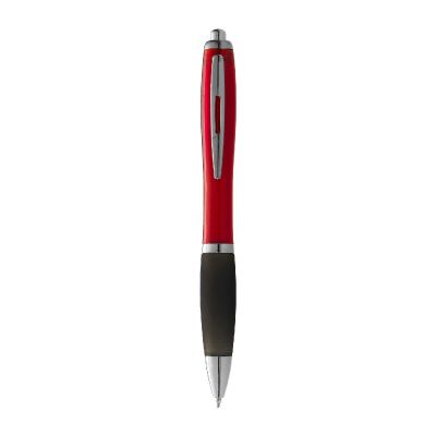 NASH - Penna a sfera con fusto colorato e impugnatura nera