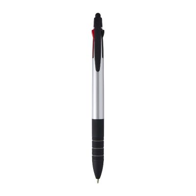 TRINE - Penna a sfera in materiale riciclato certificato RCS a 3 inchiostri con stilo 