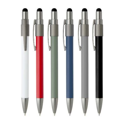 RILL - Penna a sfera in materiale riciclato certificato RCS con stilo e rotella antistress 