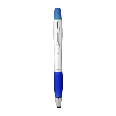 NASH - Penna a sfera con stylus ed evidenziatore 