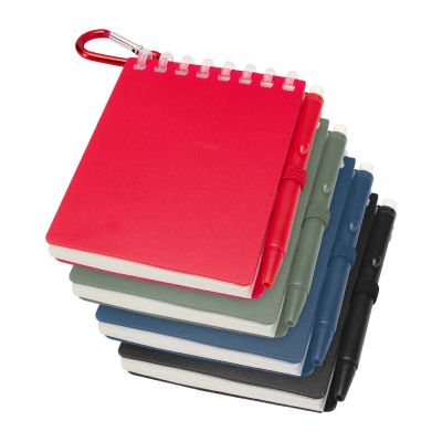 LIG MIN - Set blocco note con copertina morbida in materiale riciclato e penna a sfera per attività all'aperto 