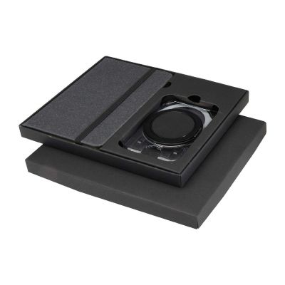 MAGSAFE KERN - Set regalo con blocco note formato A6 con copertina rigida e portafoglio MagSafe Kern