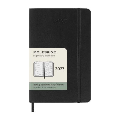 MOLESKINE - Agenda settimanale tascabile 12 mesi con copertina morbida 