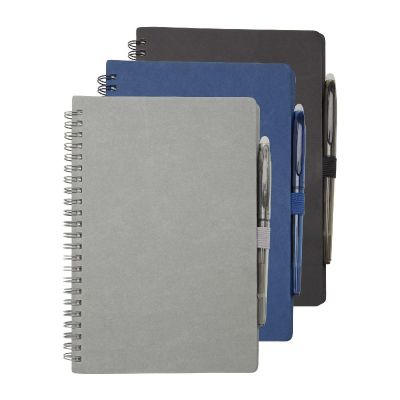 SLATE - Set blocco note A5 con copertina rigida e penna