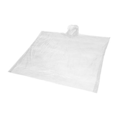 MAYAN - Poncho impermeabile monouso in materiale riciclato certificato GRS con custodia