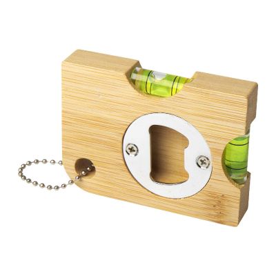 LEVO - Apribottiglie in bambù con livella