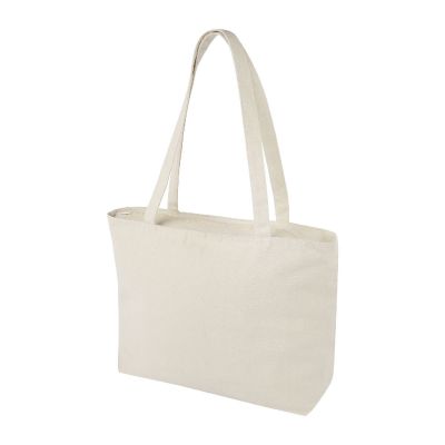 NINGBO - Shopper in cotone 320 g/m² con zip - 15L