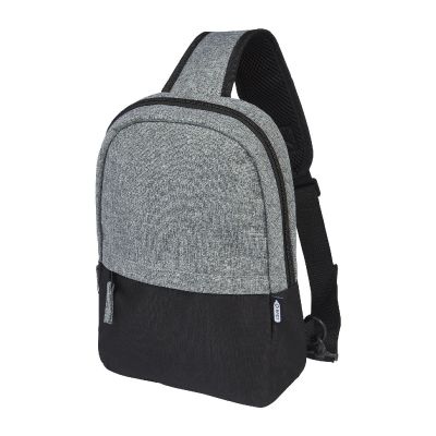 RECLAIM - Zaino monospalla bicolore in materiale riciclato certificato GRS 3.5L
