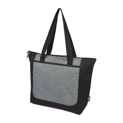 RECLAIM - Tote bag bicolore con zip in materiale riciclato certificato GRS 15L