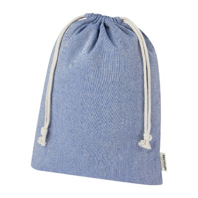 PHEEBS - Sacchetto per confezione regalo grande in cotone riciclato 150 g/m² certificato GRS - 4L