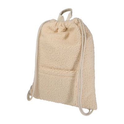 BEAR - Zaino con cordoncino in sherpa riciclato certificato GRS da 9 litri