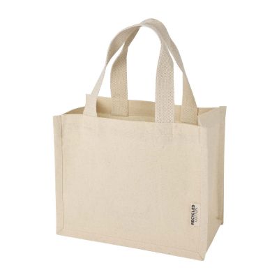 ODESSA - Tote bag mini a soffietto in cotone riciclato certificato GRS da 220 g/m² - 9L