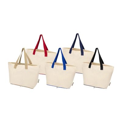 SIERRA - Tote bag pieghevole in cotone riciclato certificato GRS da 140 g/m² - 12L
