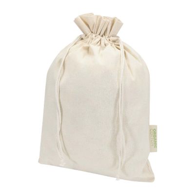 ODISHA - Sacchetto per confezione regalo in tessuto biologico da 140 g/m² certificato OCS, 42 x 30 cm