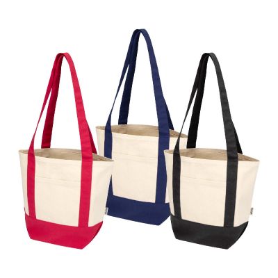 SAM - Tote bag mini in cotone riciclato certificato GRS da 320 g/m²