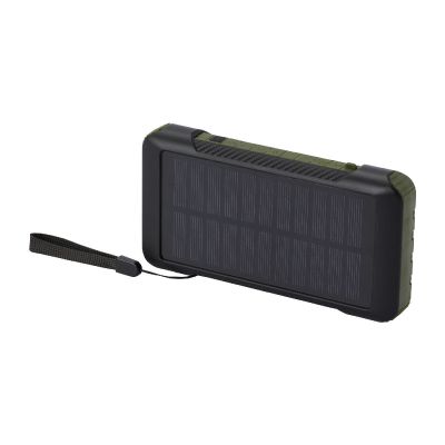 SOLDY - Power bank a dinamo solare in plastica riciclata RCS da 10.000 mAh 