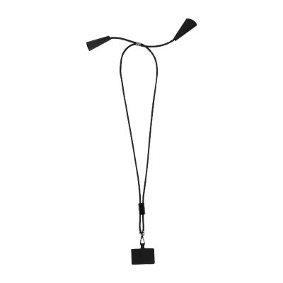 SMARTLANYARD ECOSYNC - Lanyard per smartphone in plastica riciclata con cavo integrato per la sincronizzazione dati e la ricarica rapida 5 in 1 da 1