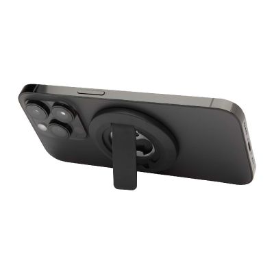 AIN - Supporto per telefono magnetico in plastica riciclata con apribottiglie 