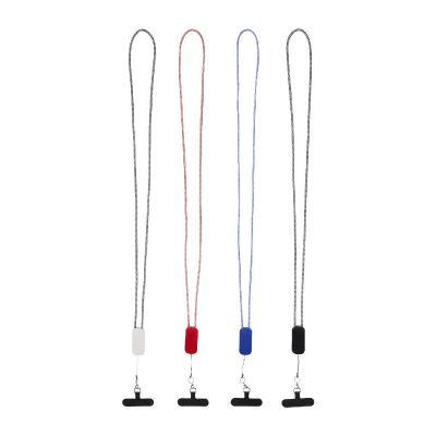 ANSER - Lanyard per smartphone in plastica riciclata con cavo integrato 5-in-1 da 27 W