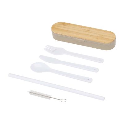 RUNA - Set di posate con coperchio in bambù