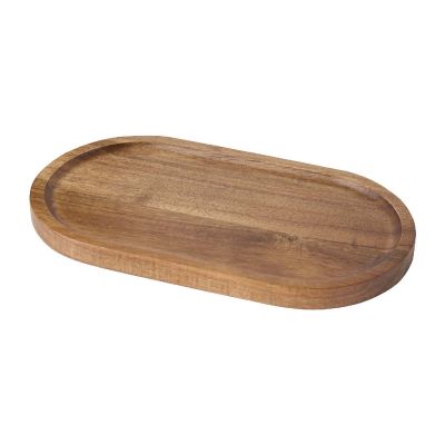 ACACIA EDGE TRAY - Vassoio da portata in legno di acacia Edge