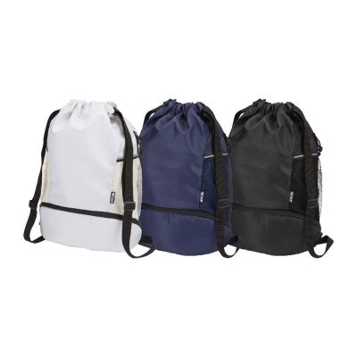 NOMAD - Borsa sportiva con cordoncino in materiale riciclato certificato GRS e scomparto inferiore da 18 litri