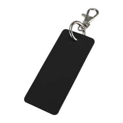 RESI PLUS - Portachiavi con charm a forma rettangolare in materiale riciclato certificato GRS 