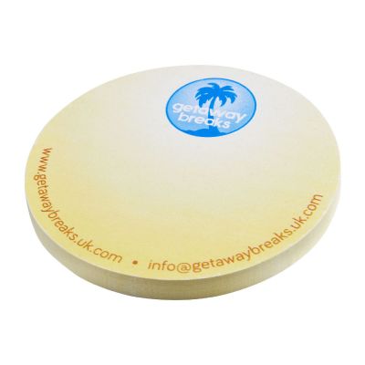 FOGLIETTI ADESIVI - Foglietti adesivi in carta riciclata a forma rotonda Sticky-Mate®