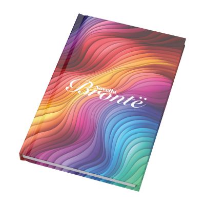 DOVI - Blocco note formato A5 con copertina rigida lucida e 100 fogli Novella Brontë