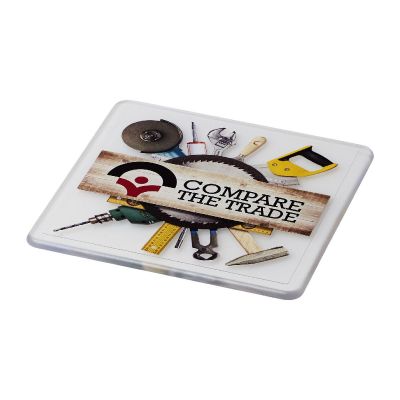 RENZO - Sottobicchiere in plastica di forma quadrata