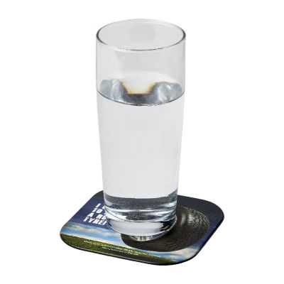 BRITEQUAD GUM - Sottobicchiere quadrato in gomma Brite-Mat®