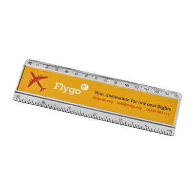 ELLISON - Righello da 15 cm in plastica con inserto di carta