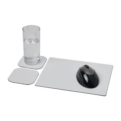 BRITEDESK 3 - Set Brite-Mat® 3 con tappetino per mouse e sottobicchieri