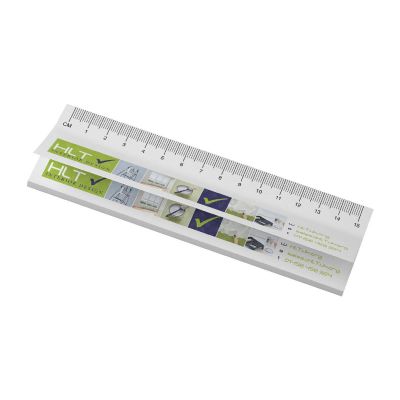 FOGLIETTI ADESIVI - Foglietti adesivi in materiale riciclato con righello stampato da 15cm Sticky-Mate®
