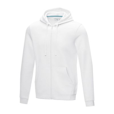 RUBY - Felpa da uomo con cappuccio e full zip in tessuto organico riciclato