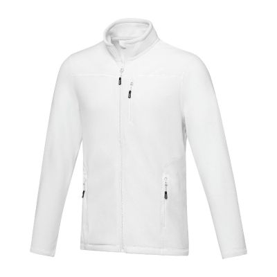 AMBER - Giacca da uomo in pile con zip integrale in materiale riciclato certificato GRS