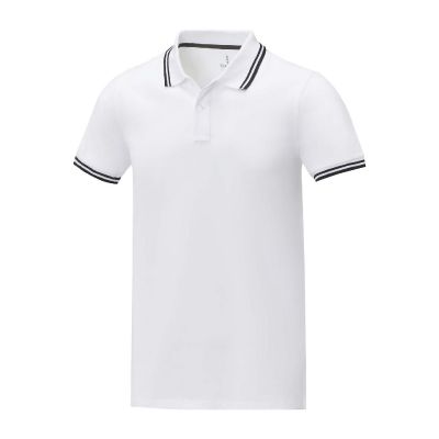 AMARAGO - Polo tipping da uomo a manica corta