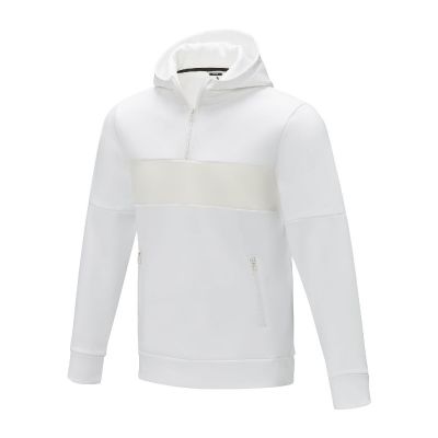 SAYAN - Felpa anorak con cappuccio da uomo a mezza zip