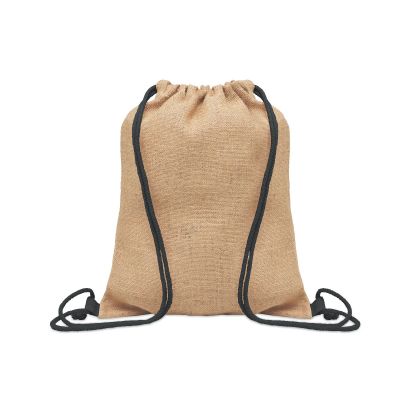 FUKURO - Borsa con coulisse in iuta
