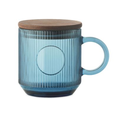 VITRIO MUG - Tazza in vetro a coste da 300 m