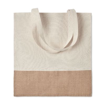 INDIA TOTE - Shopper con dettagli in juta